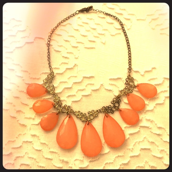 Jewelry Peach Jewel Necklace Poshmark